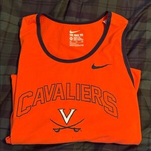 Nike Orange/Blue Virginia Cavaliers Tank Top, XXL